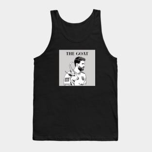 Lionel Messi The Goat Futbol Soccer Art Gift Tank Top